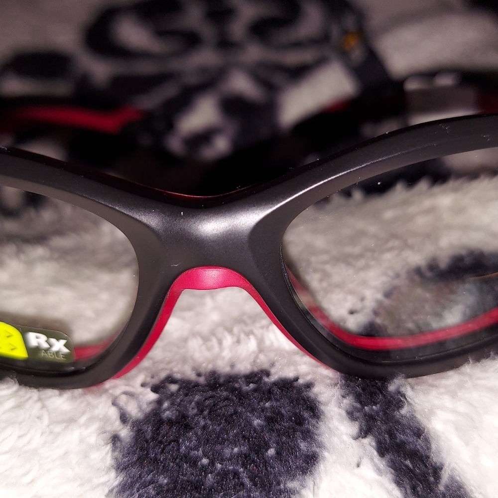 Recspecs Matte Black & Red Liberty Sports F8 Slam Goggles 52-17-135.